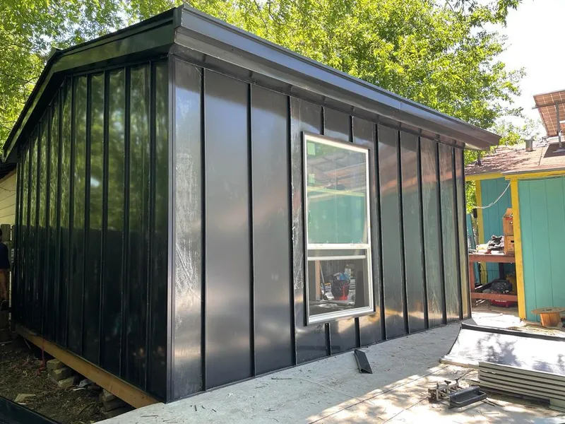 Black standing seam metal wall panels for Roof Inspection in Annapolis